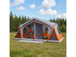 Vidaxl Barraca Cabana Com Telhado Cinza E Laranja 480 X 273 X 205 Cm