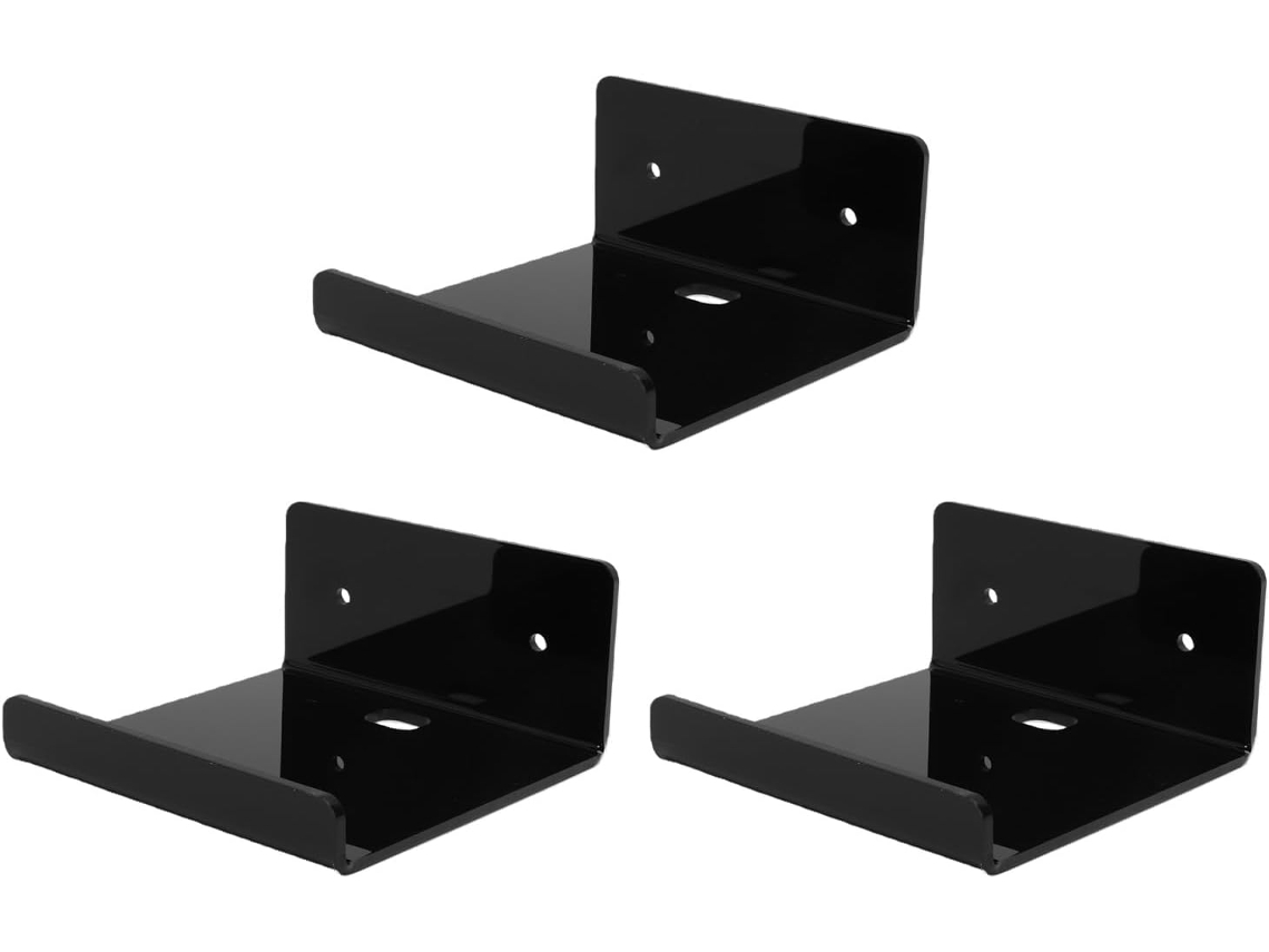 Conjunto De 3-prateleiras Flutuantes Acrílico Eujgoov, Mini Prateleira De Parede Fácil Instalar Para Banheiro, Quarto E