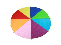 Paracaídas Arcoíris Multicolor Para Niños Juego Al Aire Libre Ejercicio Desarrollo 3.6m