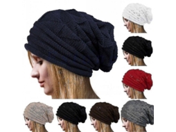 2026 gorro de Lana Tejido Unisex para Invierno com Ajuste Elástico, Estilo Casual e Deportivo, Tamanho Único