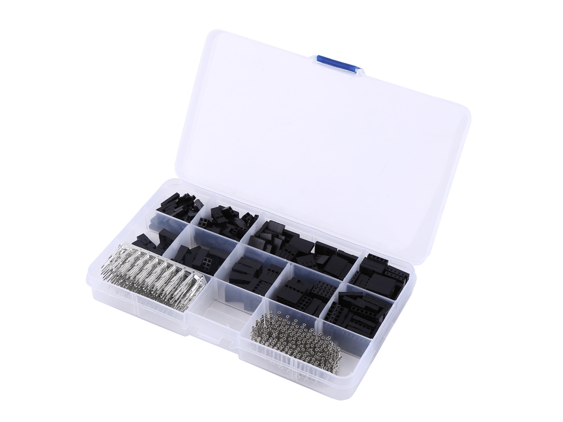 Kit Conector Terminal Macho Fêmea Com 610 Peças