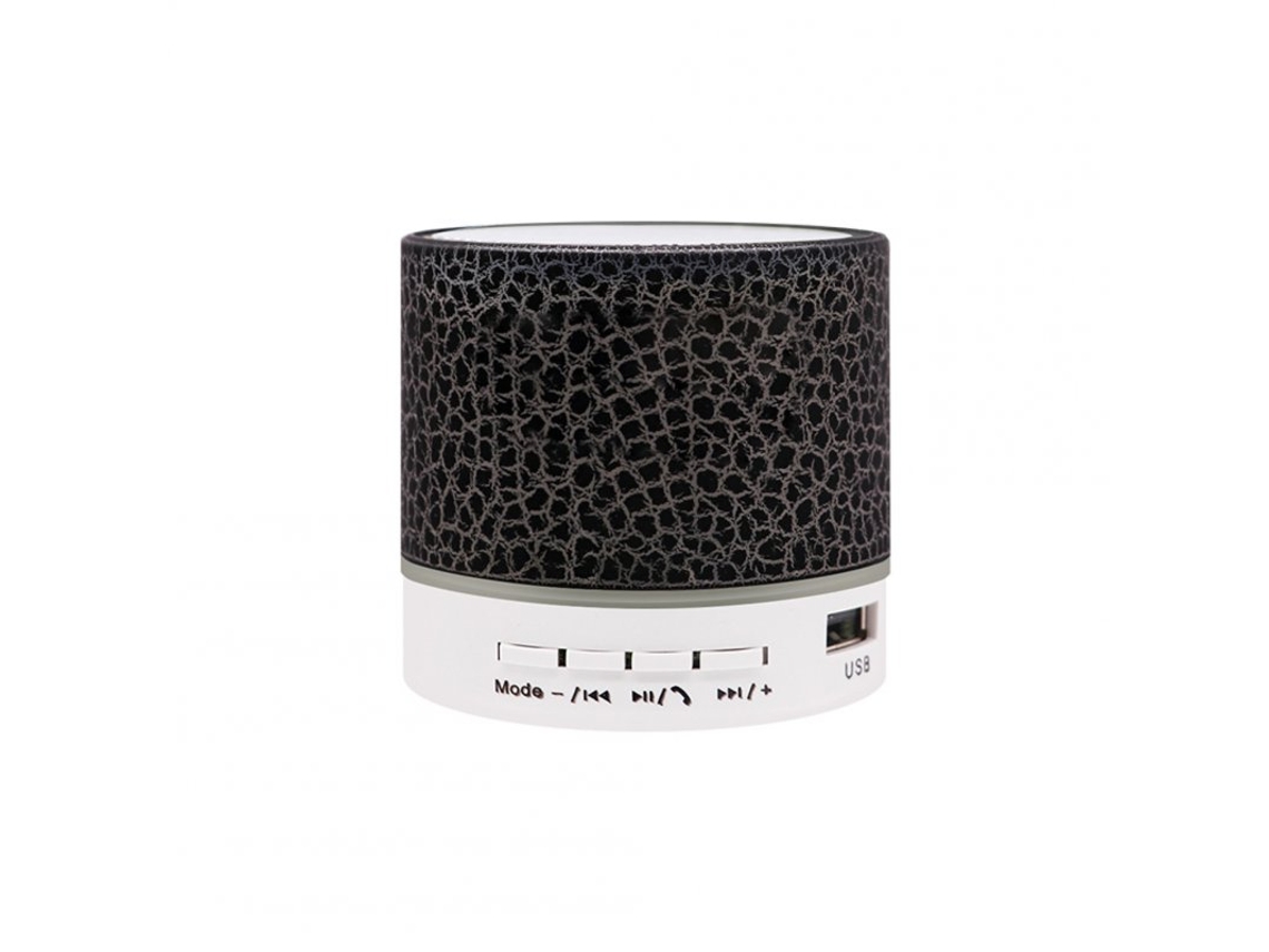 Coluna Bluetooth Luz Colorida Plug-In Card Computador Mini Subwoofer Sem Fio Pequeno Botão de Áudio Big Crack + Cabo Preto