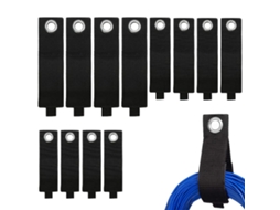 12pcs Tiras De Organização De Cabos,organizador De Cabos Extensão,ajustável E Resistente Para Armazenar Mangueiras,cordas E Cabos Btforus