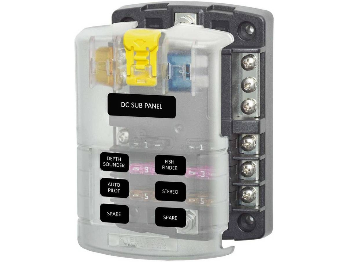 Adaptador BLUE SEA Ato Block 6 Position Preto