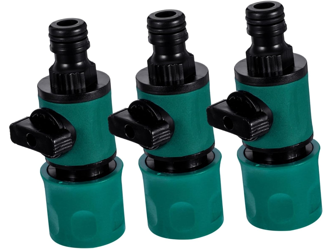 Conjunto De 3 Conectores Rápidos Plástico Para Válvula Fechamento