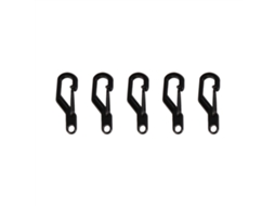 Gancho de Mola Mini para Chave de Metal Preto 5 Unidades
