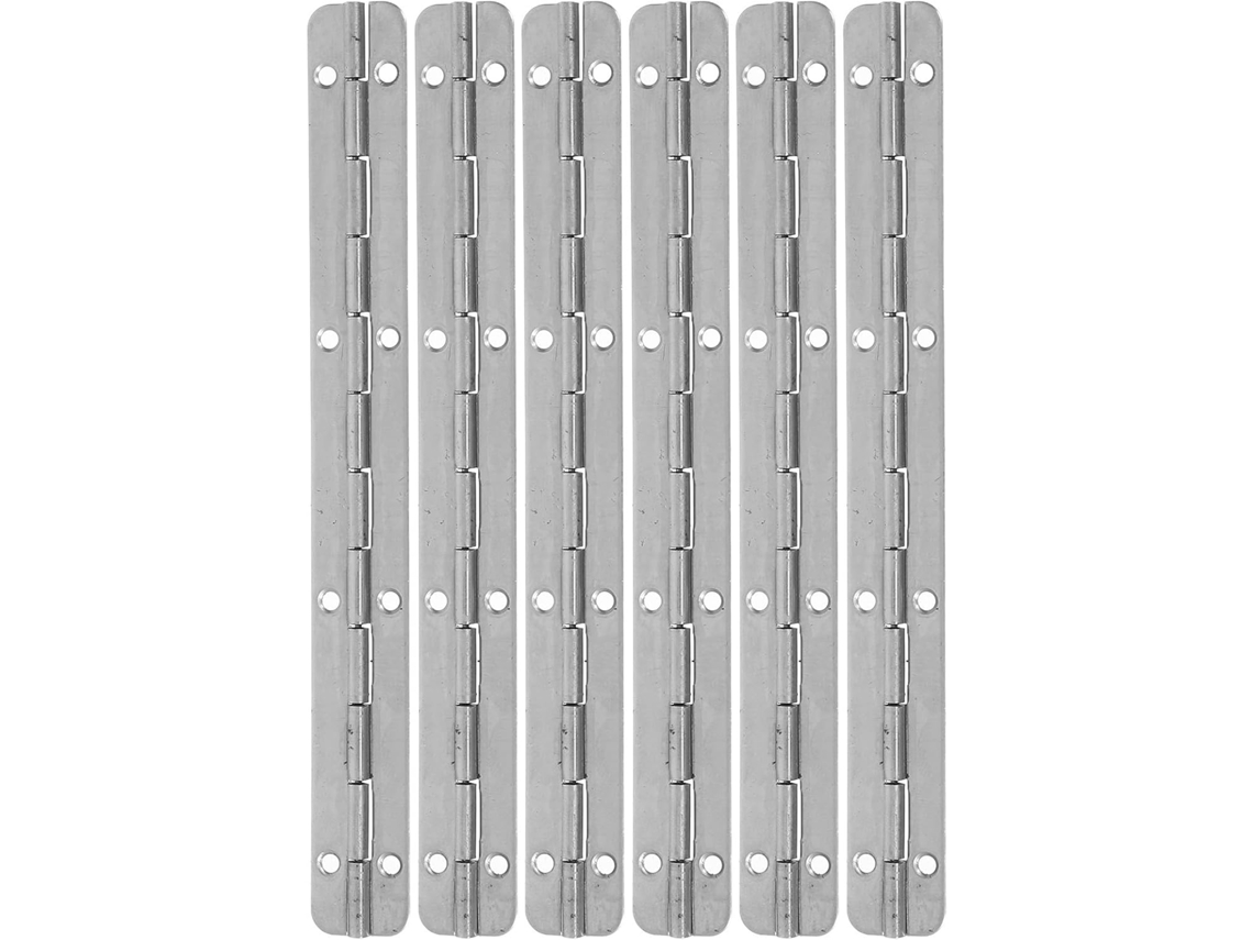 Dobradiças De Piano Metálicas Homoyoyo, Conjunto De 6 Peças, 150mm X 17mm, Ângulo De 180°, Dobradiças Contínuas Para