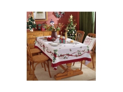 Manta De Mesa Impermeável Em Poliéster, Impressão Digital, Festiva Para Natal/festas, Retangular, Decoração De Sala. Igvtrade