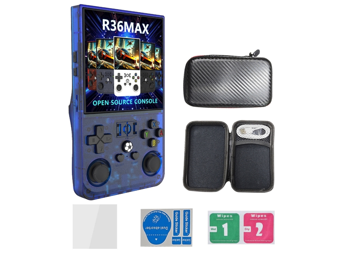 Console de jogos portátil R36MAX com tela de 4 polegadas AQUAFORGE