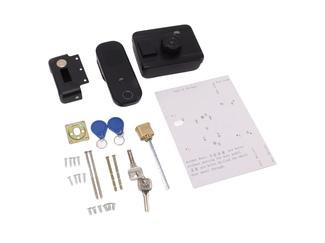 Tuya Smart Electronic Lock For Weather-resistant Exterior Iron Doors.