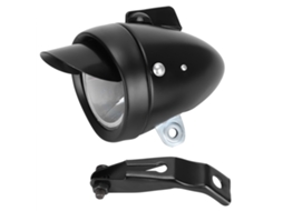 2026 farol Dianteiro de Bicicleta Vintage com Led para Ciclismo Noturno, Acessório Retro Preto