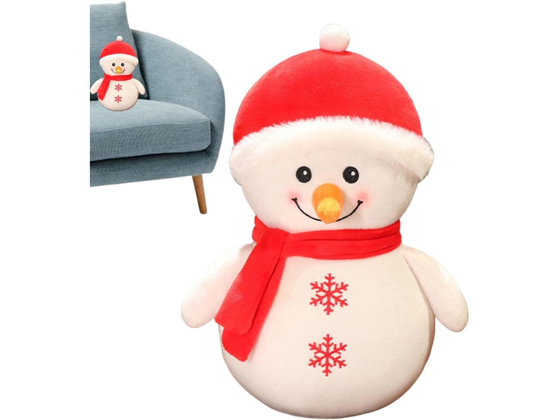 De Noël En Peluche Figura Douillette | Bonhomme De Neige Et Élan En Peluche De Noël Para Adolesc Gokoco