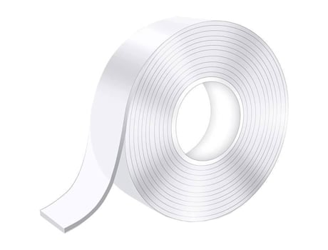 Fita adesiva dupla face Mtevotx, lavável, nanofita transparente, resistente (3M)