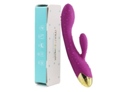 Vibradores Femininos, Dildo Sexual Feminino com Anéis Penianos, Brinquedos Sexuais, 10 Modos de Vibração, Roxo