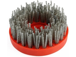 Escova Circular Abrasiva De 4 Polegadas Com Cerdas Nylon E Carbeto