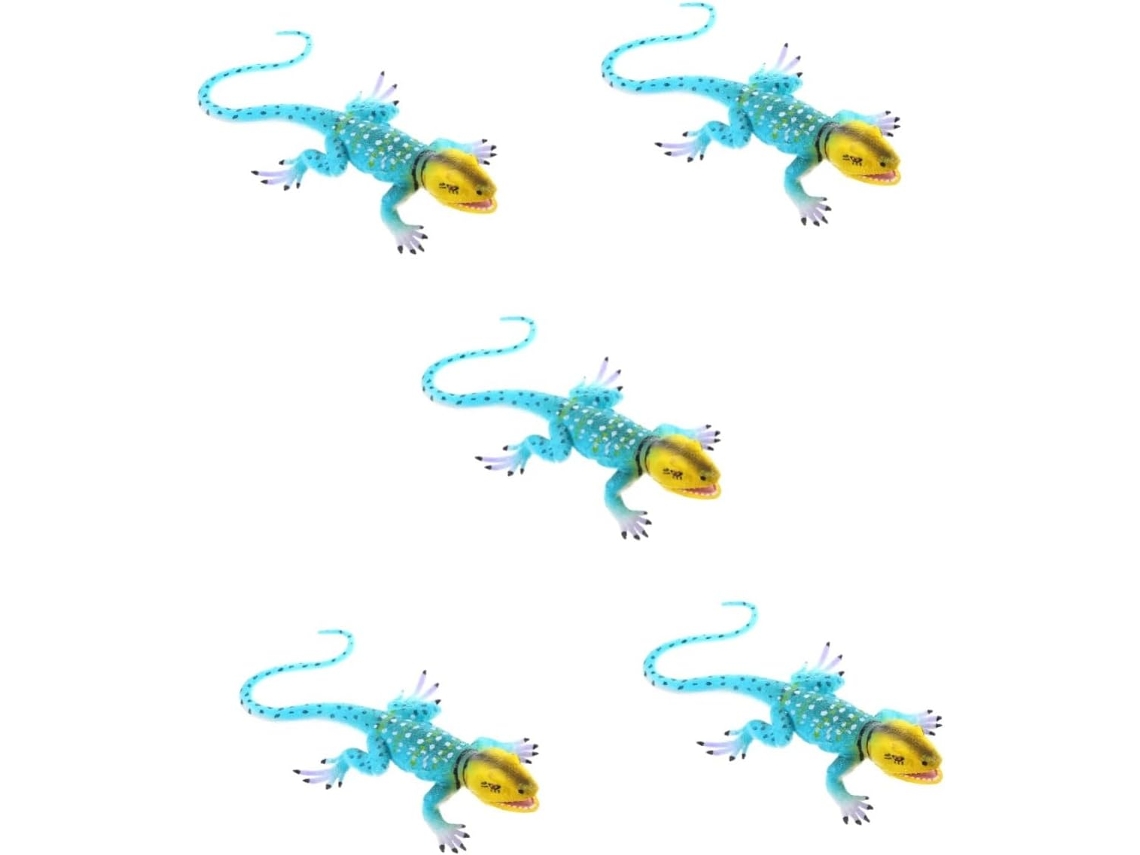 Conjunto De 5 Peças De Brinquedo De Dragão Barbudo Artificial Para Crianças, Esculturas Rastejantes.