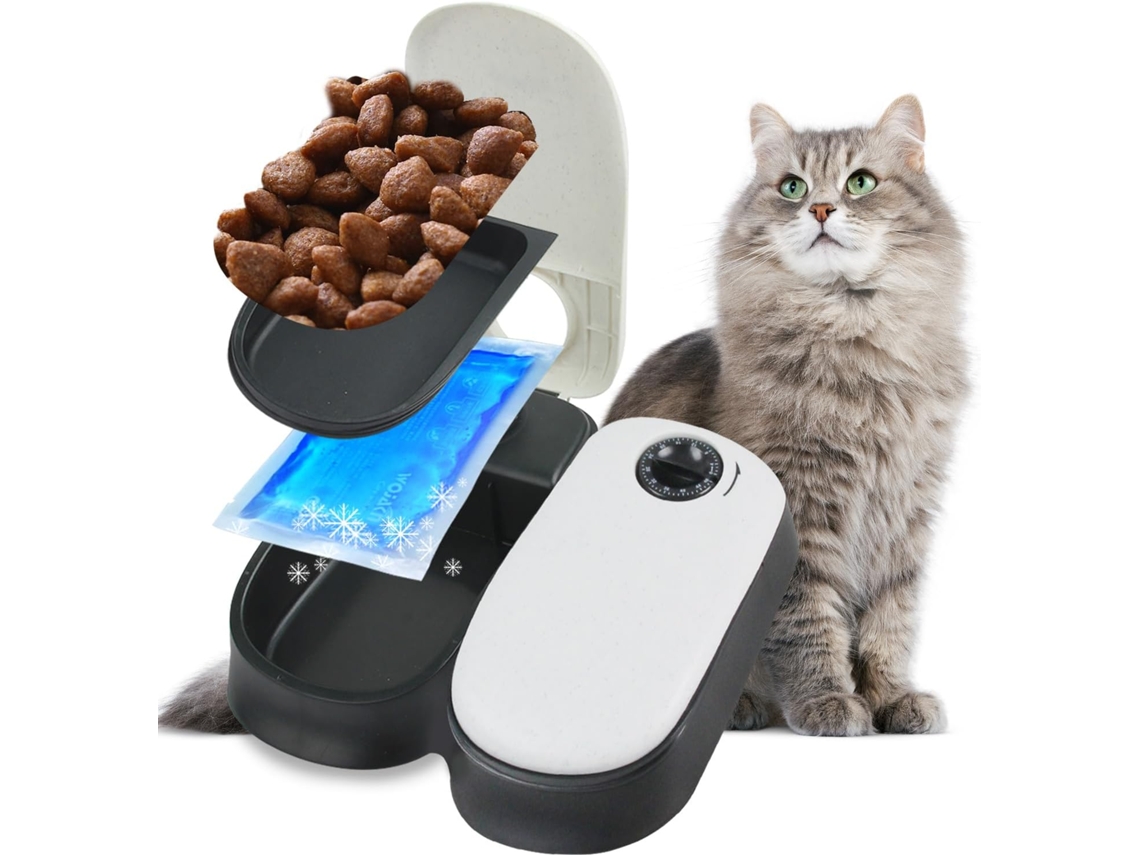 Alimentador Automático Destinado A Animais De Estimação De 300 Ml Com Programação De 48 Horas
