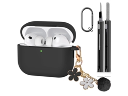 Capa Protetora Para Airpods 3 Com Kit De Limpeza Digitallab (preto)