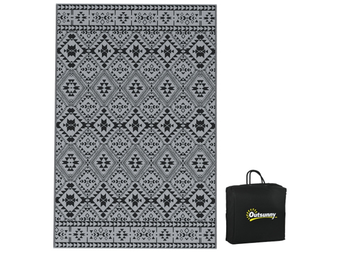 Tapete para Varanda Exterior, Impermeável e Ecológico, Ideal para Campismo e Áreas Exteriores, Espessura: 3 Mm, 182 X 274 Cm BAGOLY