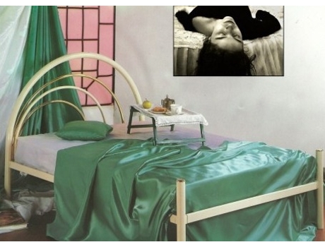 Cama de Ferro Claudia1 195x95 Creme