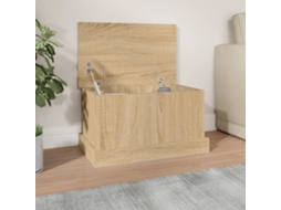 Vidaxl Caixa De Arrumação Carvalho Sonoma 50x30x28 Cm Madeira Engenheirada