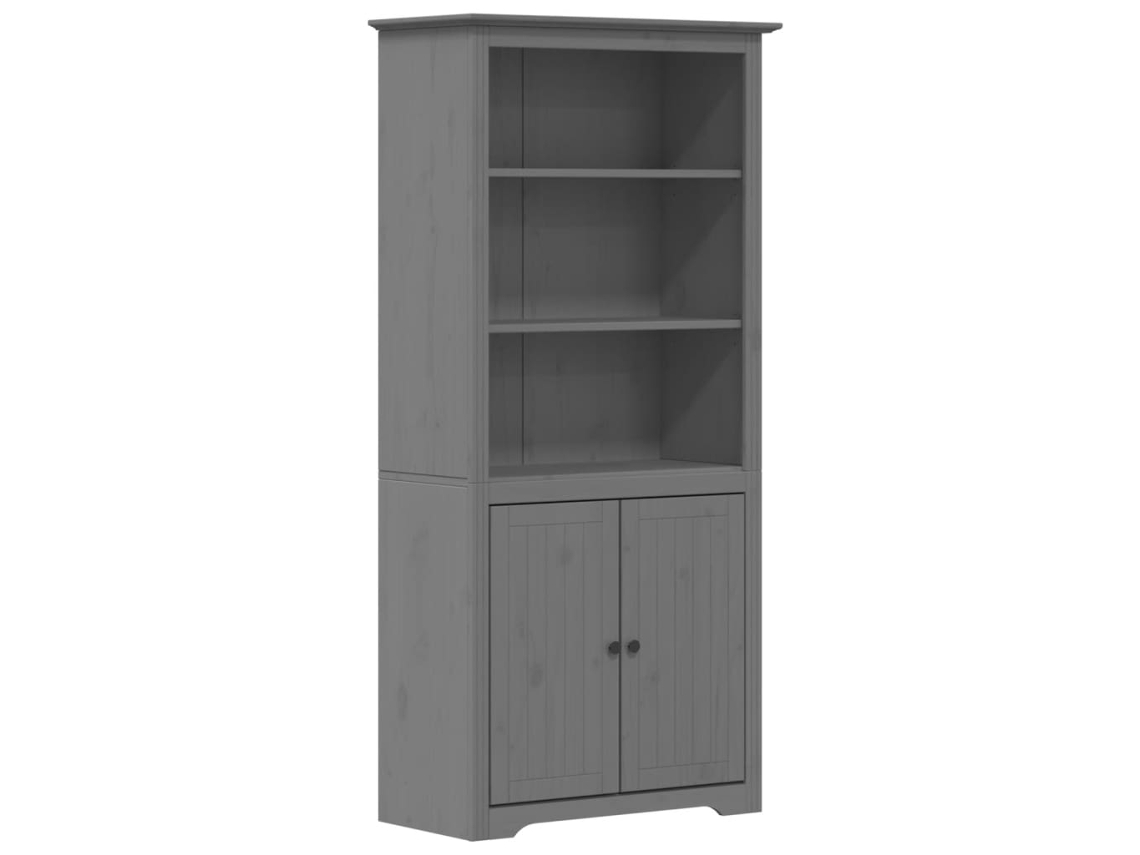 Bookcase, Bookcases Vidaxl Cinzeto Madeira De Pinho (n/a)