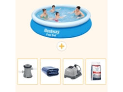 Bestway Piscina Bestway Fast Set Redonda - 366x76 Cm - 5-peças S329