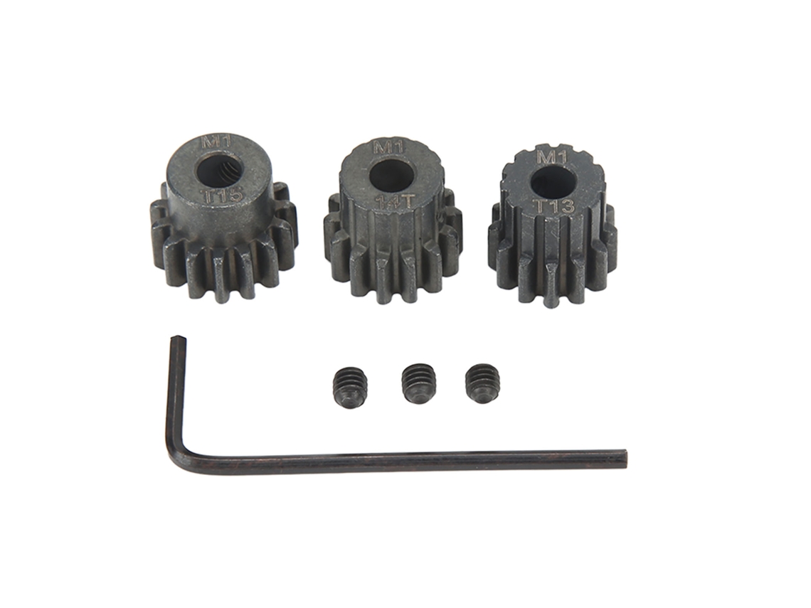 Conjunto De Engrenagens Pinion M1 Aço Temperado Anti-roxo 13t 14t 15t 5mm Para Carro Rc 1:8