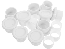 Conjunto 5 ponteiras antiderrapantes brancas para varões GOKOCO