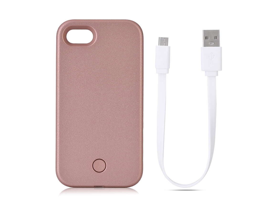 Capa de Telefone EOOCOO com luz de preenchimento para selfies