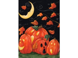 Bandeira Decorativa De Halloween Com Fantasma E Abóbora Jack Lantern Para Jardim Casa Noturna