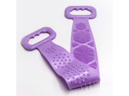 Toalha de Banho de Silicone Mágica Esfoliante para As Costas Escova de Banho de Massagem Corporal Escova de Pele Limpa Roxo