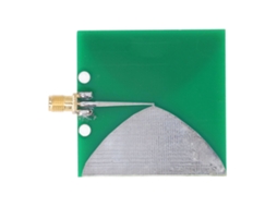 Antena UWB ultra wideband 2.4GHz a 5.8GHz PCB com perda de 10dB para transmissão e recepção de sinal S/MARCA