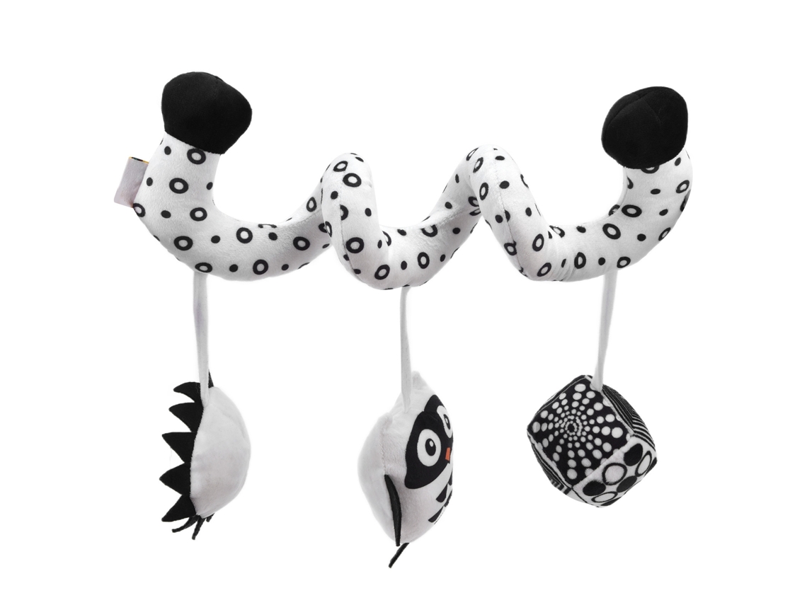 Mali brinquedo Espiral para Berço de Pelúcia com Campainha Hanging Toy para Carrinho e Berço