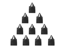 Sacolas de Compras Reutilizáveis ​​com Elástico, Grande Capacidade e Dobrável. GOKOCO
