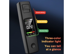 Testador De Álcool Portátil Sem Toque Detector Digital Com Alerta Audível Precisão Alta Para Carro