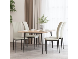 Vidaxl Cadeiras De Jantar 4 Pcs Veludo Cor Creme