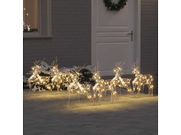 Vidaxl Renard Led Com 180 Leds 6 Pcs Ouro Pet