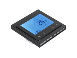 Termostato Inteligente Programável Com Alexa, Tela Touch Lcd, Sensor Inteligente, 95~240v Ac, Preto