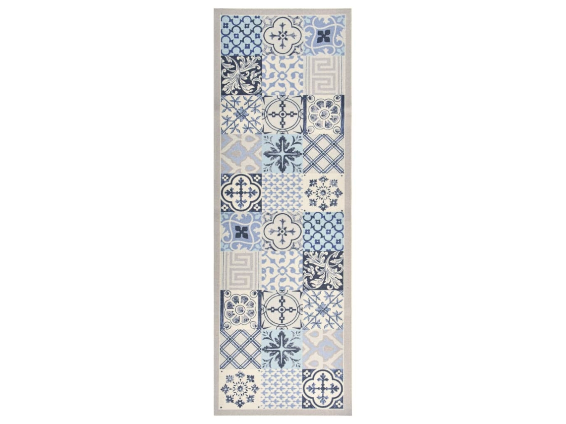 Conjunto 1 Tapete De Cozinha Vidaxl Multicolor Veludo (150 X 45 X 0.5 Cm)