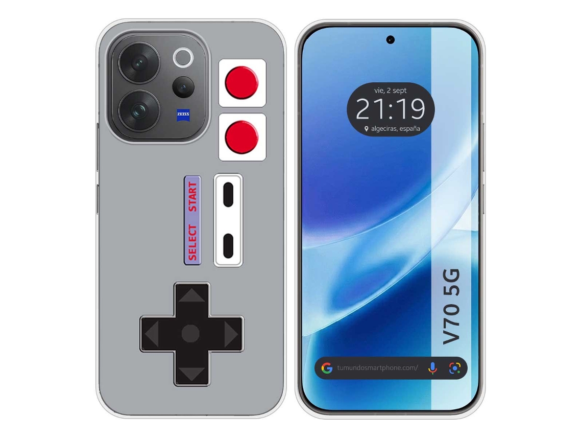 Capa Tumundosmartphone De Silicone Para Vivo V70 5g Design De Console Desenho Animado
