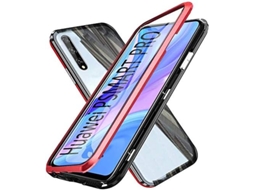 Capa Adsorção Lados Duplos para Huawei P Smart Pro HONGWE. Anti-Choque Magnética Transparente