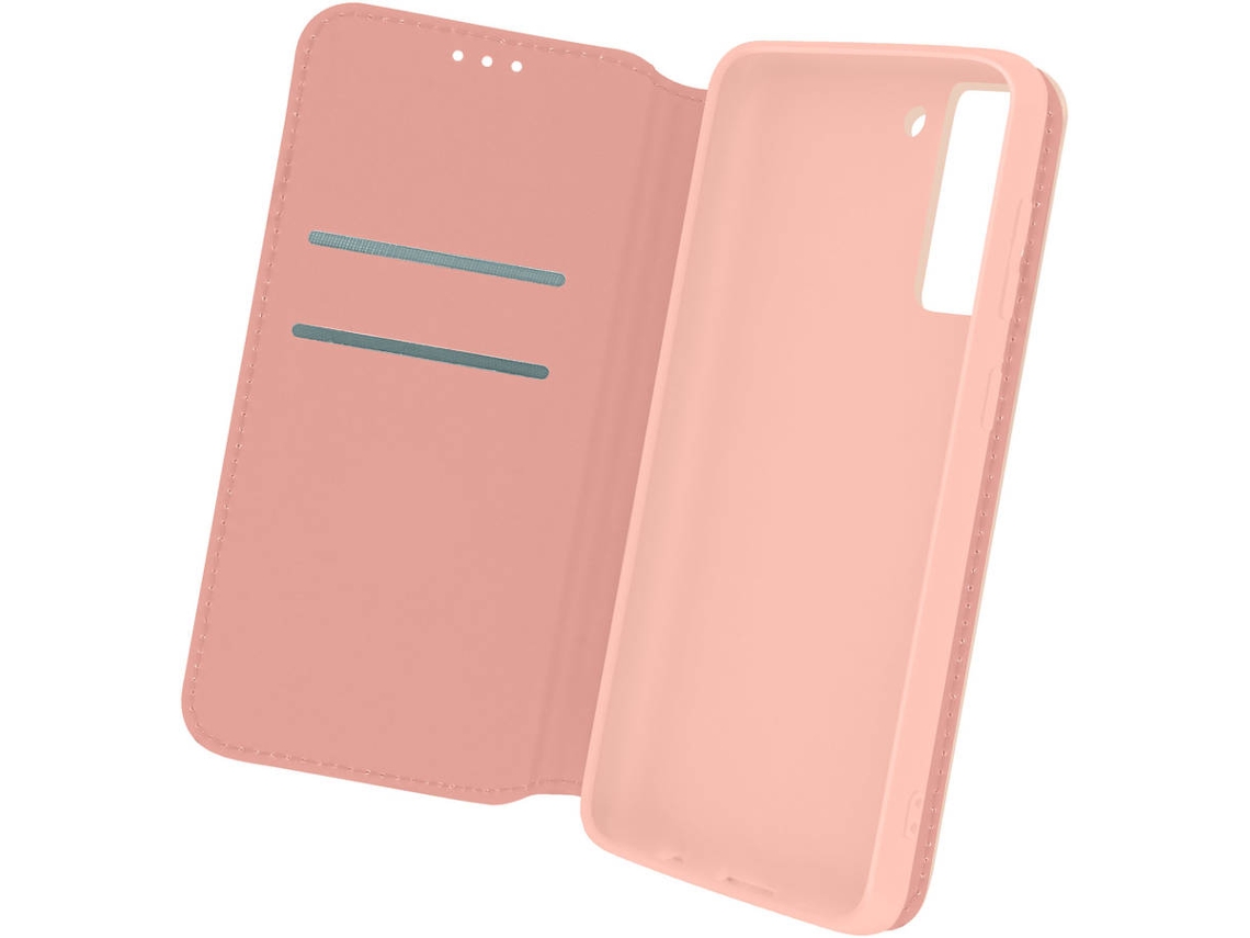 Capa Samsung Galaxy S21 FE AVIZAR com Porta Cartões (Rosa)
