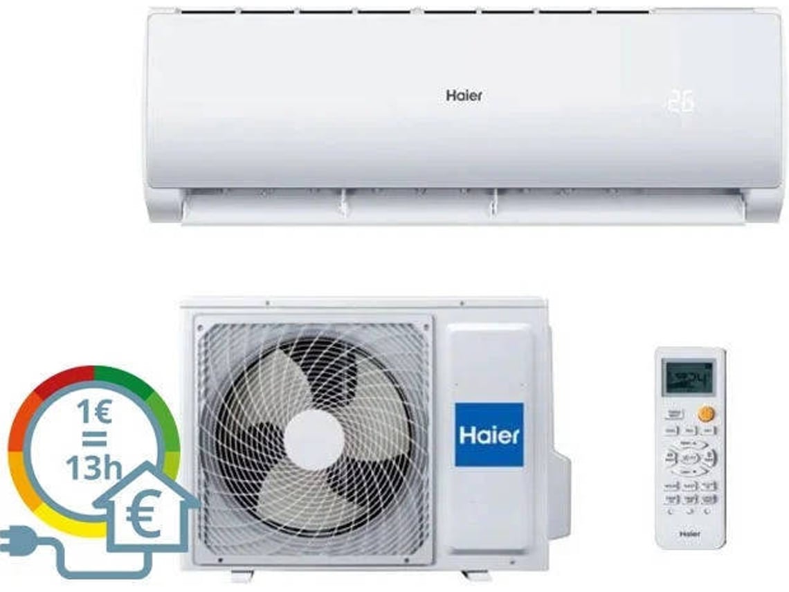 Ar Condicionado HAIER TIDE PLUS 12 WIFI (30 m²b - 12000 BTU - Branco)
