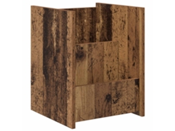 Estante de Revistas Madeira Antiga 35 X 35 X 45 Cm MAISON EXCLUSIVE