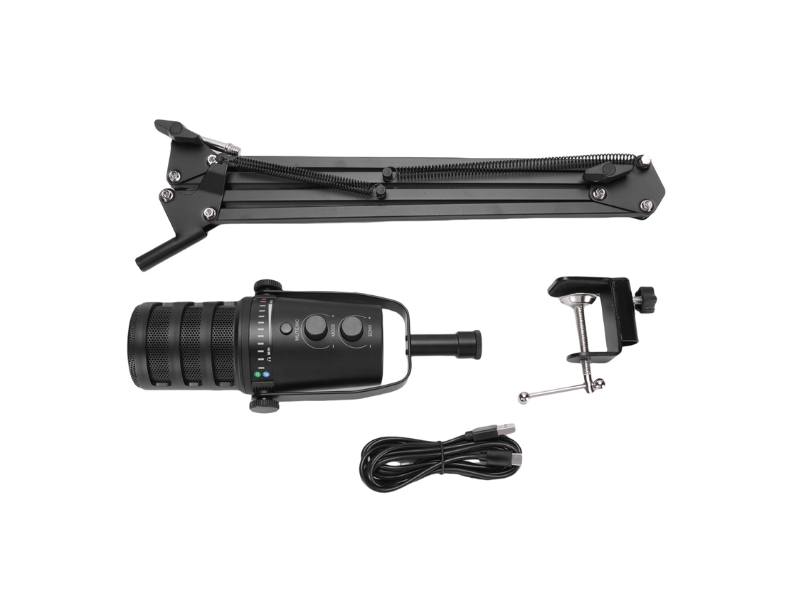 Microphone And Boom Arm Kit Professional Studio Recording Podcast Usb Mic With Control Knob For Computer Pc Phone LAXISCREED