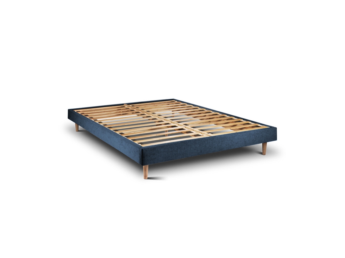 Estrutura De Cama Tribu  Ocean Pés Cônicos 200 X 100 Cm Altura 30 Cm Indream