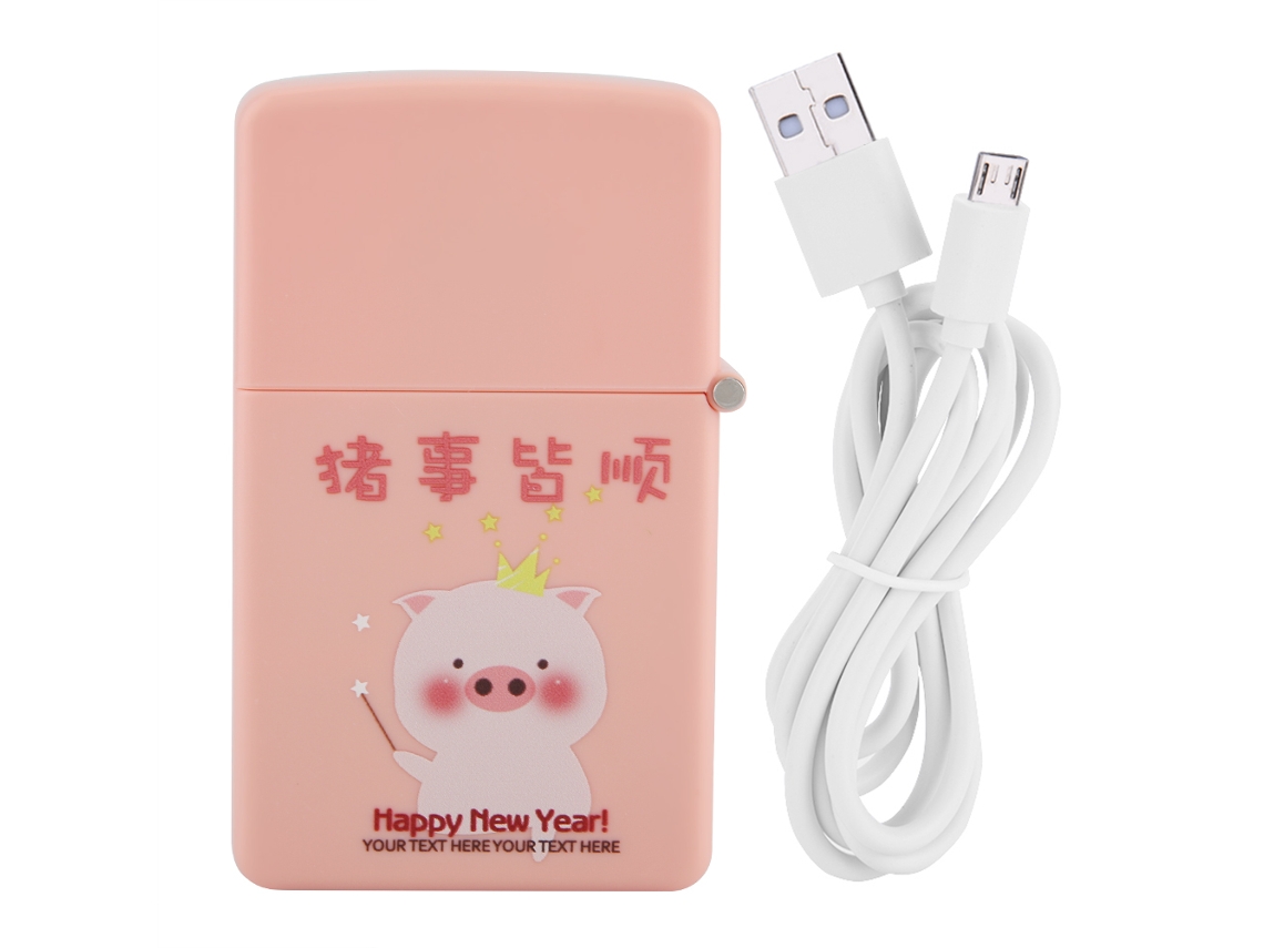 Ventilador Portátil Usb Recarregável Rosa Claro