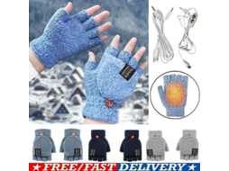 2026 guantes Calentados Usb Recargables Con Dedos Completos Y Mitades para Invierno