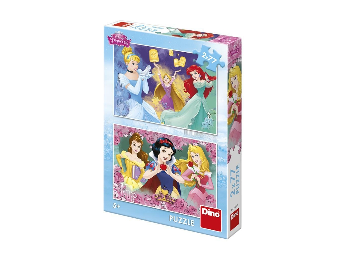 Puzzle 2X77 Pcs Princesas Disney DINO